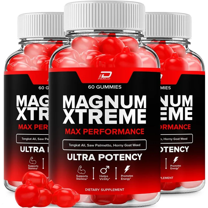 Magnum Xtreme male performance gummy bottles